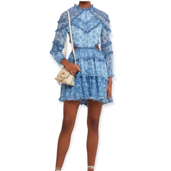 NWOT O.P.T Nori Floral Cut Out Back Dress - Picture 1 of 15